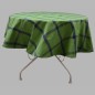tablecloth round color green 160 cm