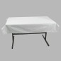 nappe damask modèle de diamant couleur blanche 130 x 240 cm
