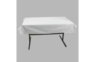nappe damask modèle de diamant couleur blanche 130 x 240 cm