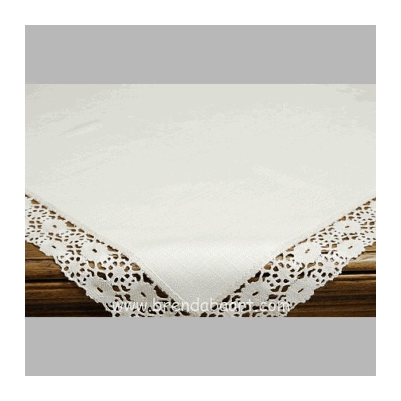 Nappe debby couleur ecru 130 x 130 cm