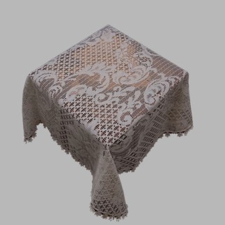 nappe de dentelle couleur ecru 80 x 80 cm