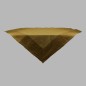 Nappe de Organza couleur brun 150 x 150 cm