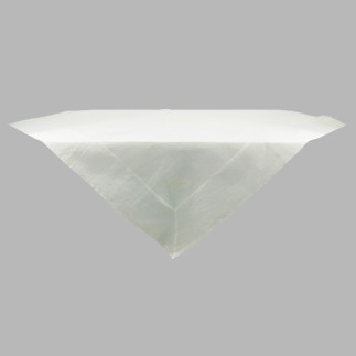 tablecloth organza with leaf color white 150 x 150 cm