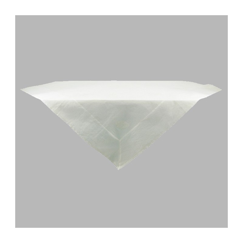 Nappe de organza de feuilles couleur blanc 150 x 150 cm