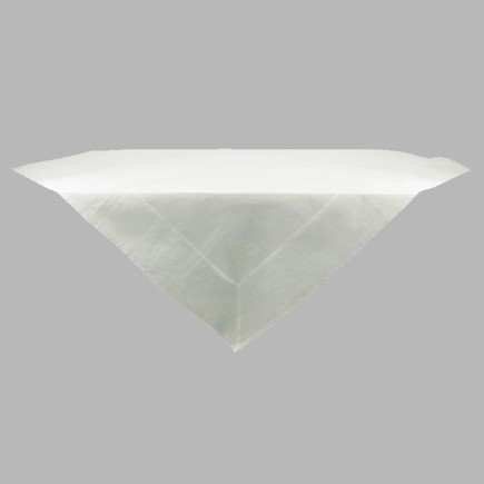 tablecloth organza with leaf color white 150 x 150 cm