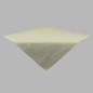 Nappe de Organza couleur old white motif feuilles 90 x 90 cm