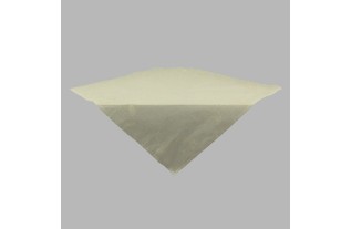 Nappe de Organza couleur old white motif feuilles 90 x 90 cm