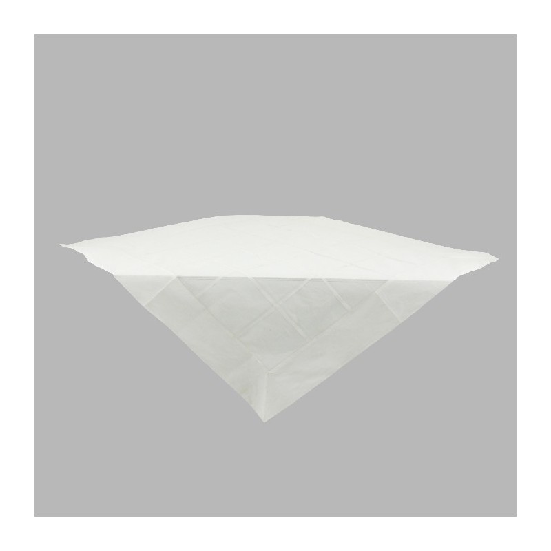 Nappe de Organza couleur blanc design de blocs 100 x 100 cm Nappe de Organza couleur blanc design de blocs 100 x 100 cm