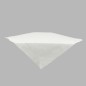 Tablecloth organza color white  square design 100 x 100 cm