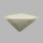 Tablecloth organza color white Silver edge 100 x 100 cm