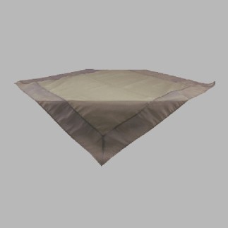 Tablecloth organza transparent purple 100 x 100 cm