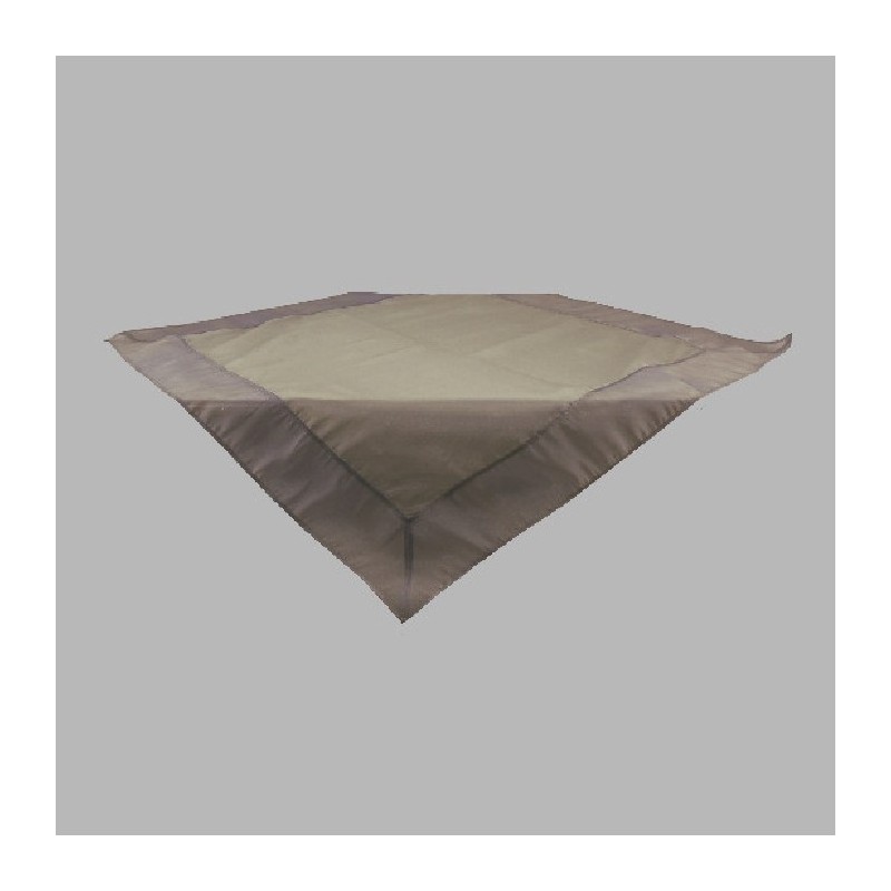 Tablecloth organza transparent purple 100 x 100 cm