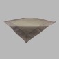 Tablecloth organza transparent purple 100 x 100 cm