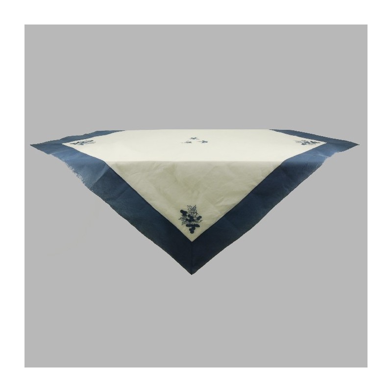 nappe de organza ou avec des raisins couleur bleu 150 x 150 cm