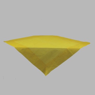 Nappe de Organza couleur jaune 100 x 100 cm