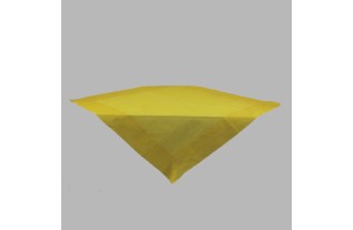 Tablecloth organza color yellow 100 x 100 cm