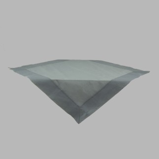 Tablecloth organza color light blue 100 x 100 cm