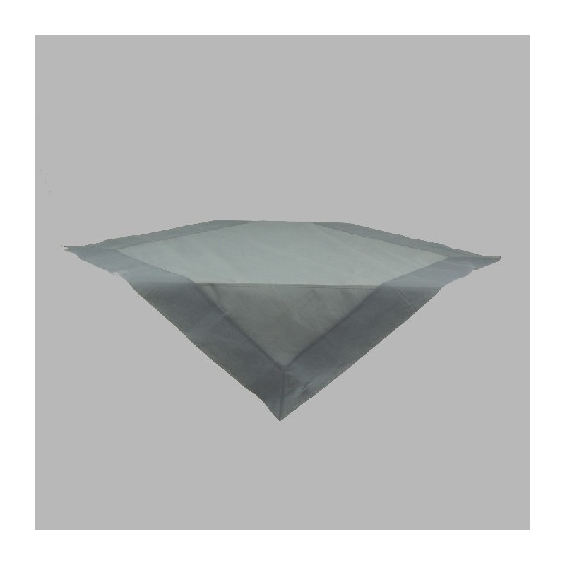 Tablecloth organza color light blue 100 x 100 cm