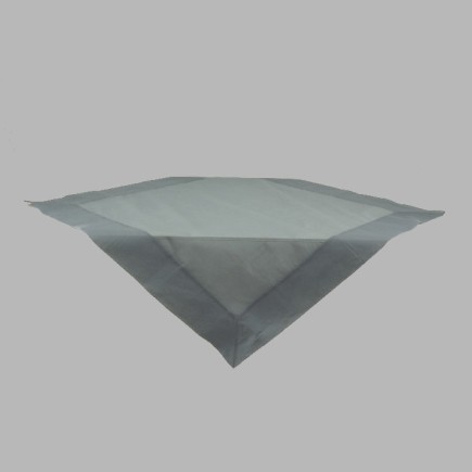 Tablecloth organza color light blue 100 x 100 cm