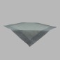 Tablecloth organza color light blue 100 x 100 cm