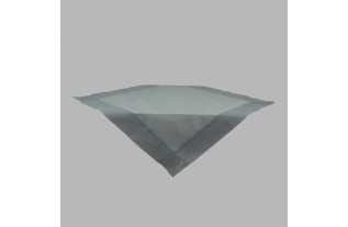 Tafelkleed organza kleur licht blauw 100 x 100 cm