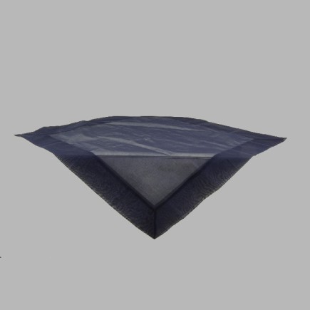 Nappe de Organza couleur blue marine 100 x 100 cm