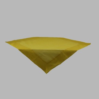 Tablecloth organza color egg yolk 100 x 100 cm
