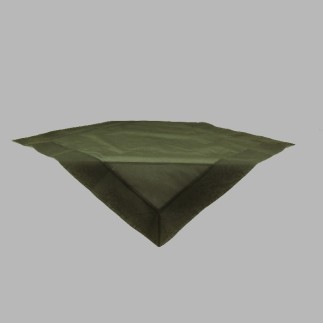 Nappe de Organza couleur vert olive 100 x 100 cm