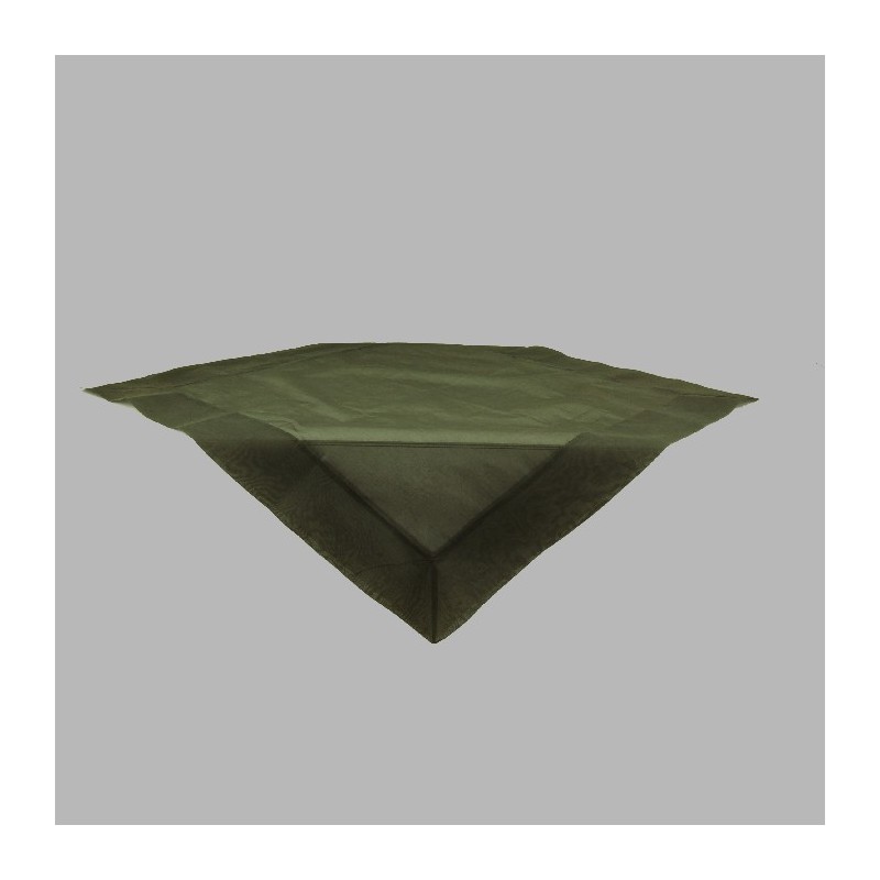 Tablecloth organza color olive green 100 x 100 cm