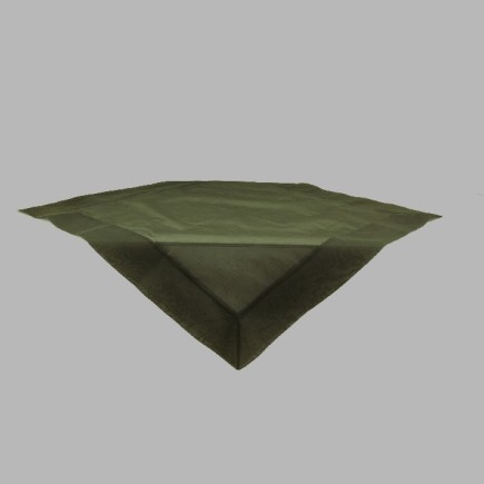 Nappe de Organza couleur vert olive 100 x 100 cm