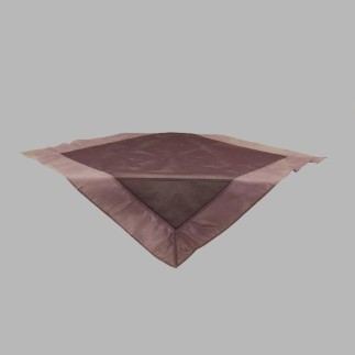 Tablecloth organza color purple 100 x 100 cm