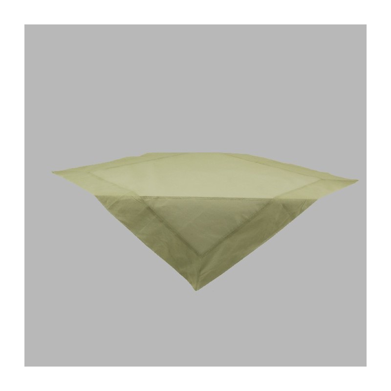 Nappe de Organza couleur gris verte 100 x 100 cm Nappe de Organza couleur gris verte 100 x 100 cm