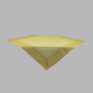 Tablecloth organza color vanilla yellow 100 x 100 cm