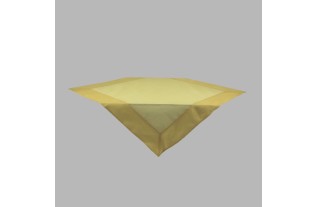 Tablecloth organza color vanilla yellow 100 x 100 cm