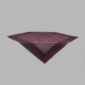 Tablecloth organza color eggplant 100 x 100 cm