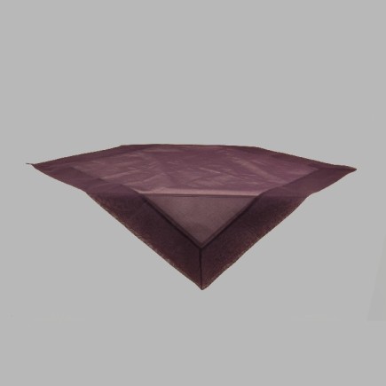 Nappe de Organza couleur aubergine 100 x 100 cm
