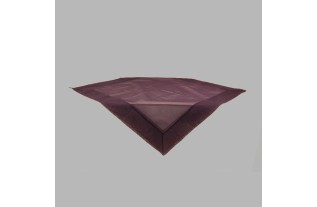 Nappe de Organza couleur aubergine 100 x 100 cm