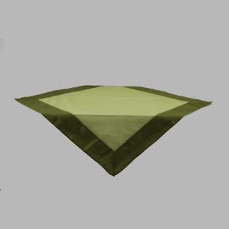 Tablecloth organza color green 100 x 100 cm