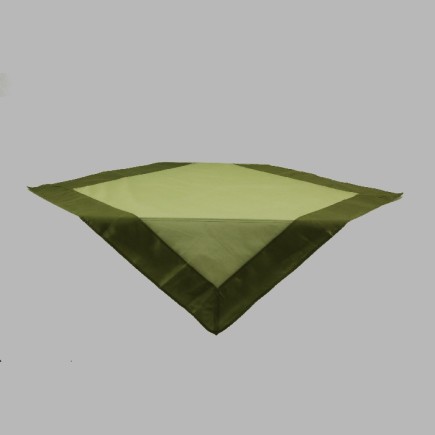 Tablecloth organza color green 100 x 100 cm