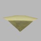 Tablecloth organza color cream yellow 100 x 100 cm