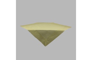 Nappe de Organza couleur crème jaune 100 x 100 cm