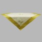 tablecloth organza with olives color white and yellow 150 x 150 cm