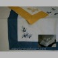 tablecloth organza with olives color white 150 x 150 cm