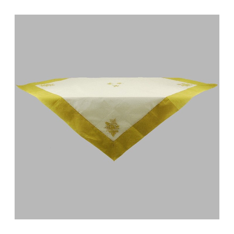 tablecloth organza with grapes color white and yellow 150 x 150 cm