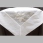 tablecloth organza with grapes color white 150 x 150 cm