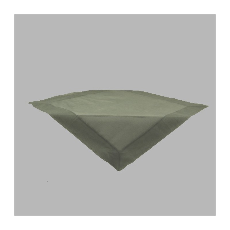 Tablecloth organza color peyote green 100 x 100 cm
