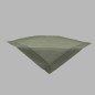 Nappe de Organza couleur peyote green 100 x 100 cm