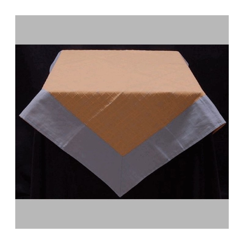 Tablecloth cotton 90 x 90 cm color light blue-yellow
