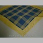 nappe 90 x 90 cm couleur bleu-jaune