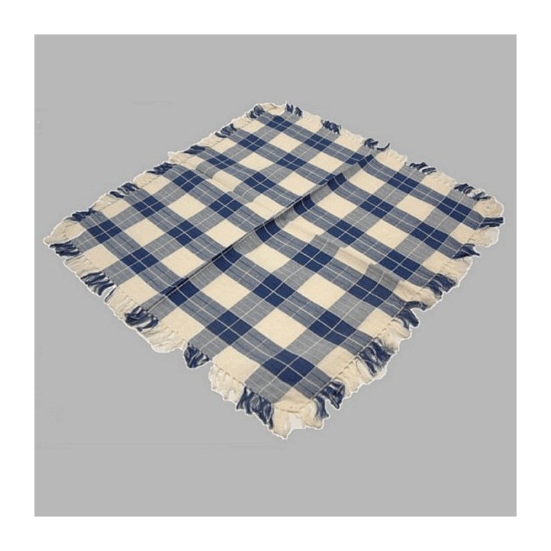 sierkleed Seagull blauw wit 40 x 40 cm